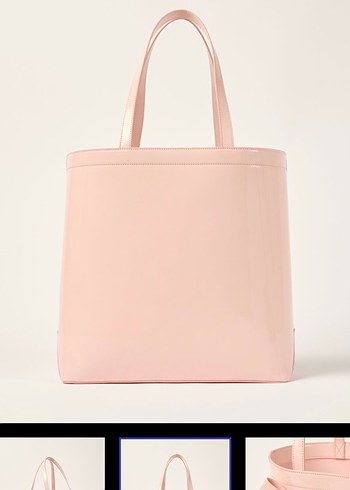 Pastel Pembe Fiyonk Detaylı Deri Kadın Çanta - Görsel 3