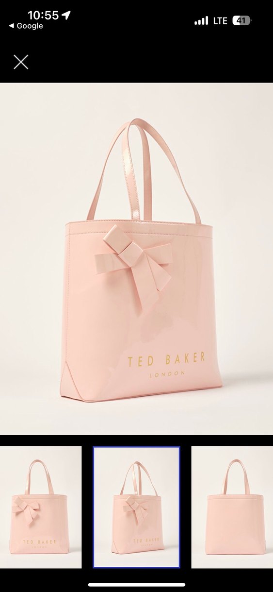 Pastel Pembe Fiyonk Detaylı Deri Kadın Çanta - Görsel 2