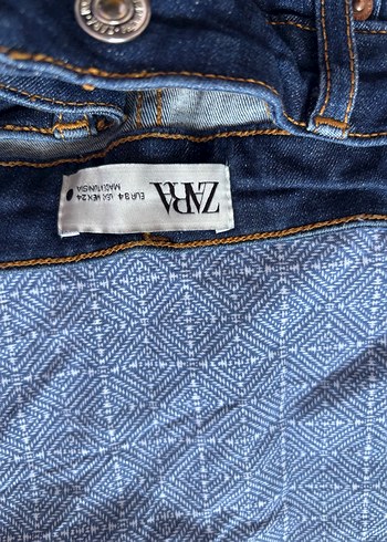 Kadın Lacivert Denim Geniş Paça Jean - Görsel 5