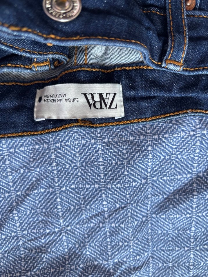 Kadın Lacivert Denim Geniş Paça Jean - Görsel 5