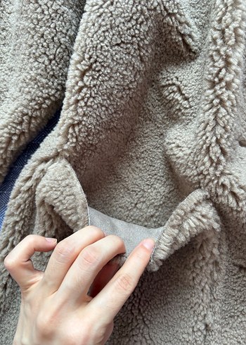 Düğmeli Kahverengi Midi Kadın Kaban - Görsel 4