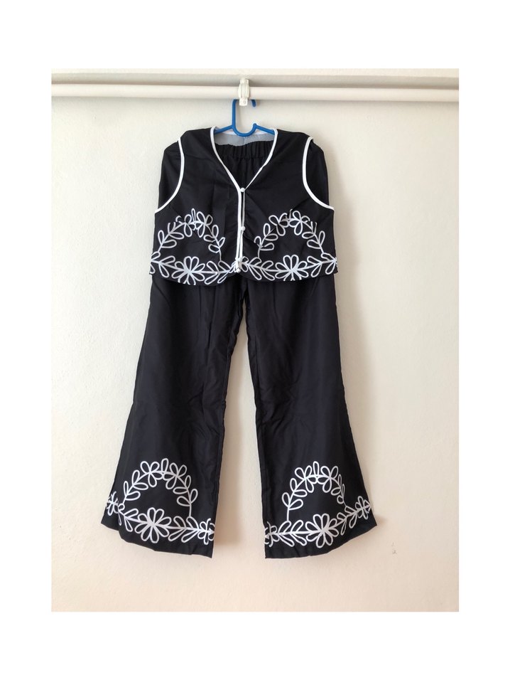 Kadın 2li Takım - Siyah, Dantel İşlemeli - Görsel 4