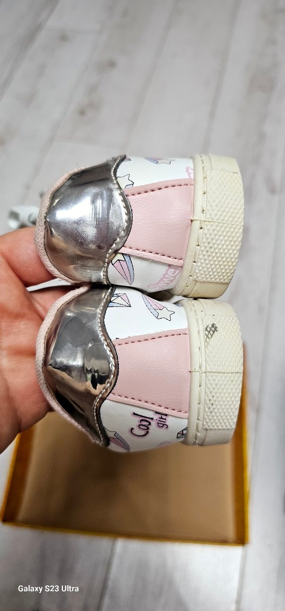 Beyaz Desenli Kız Çocuk Spor Ayakkabı - Görsel 5