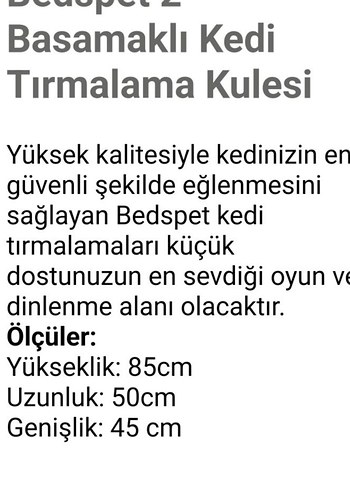 Kahverengi Üç Katlı Kedi Tırmalama evi - Görsel 3