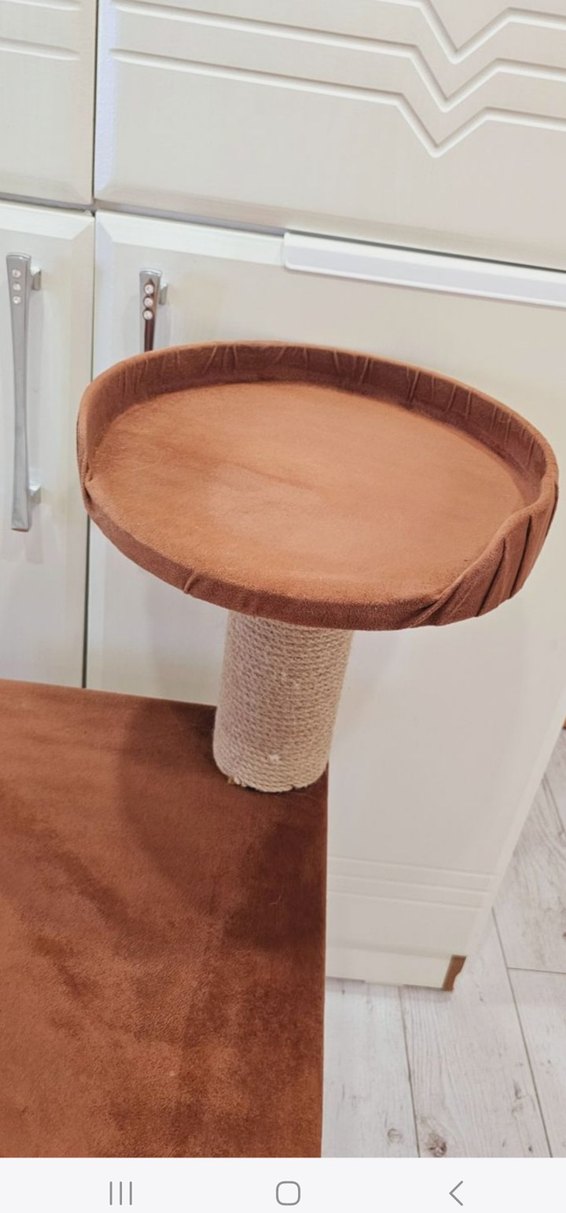 Kahverengi Üç Katlı Kedi Tırmalama evi - Görsel 2