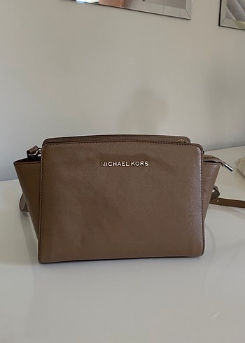 Michael Kors Bej Deri Kadın Çanta