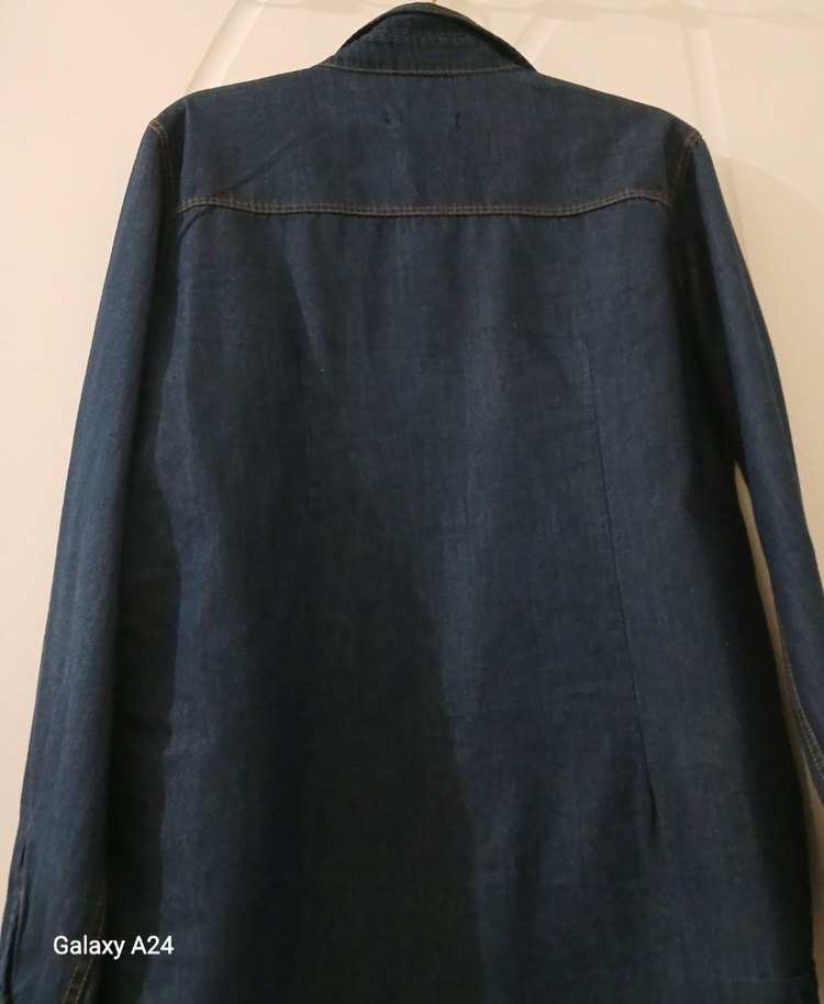 Lacivert Kadın Gömlek - Görsel 5