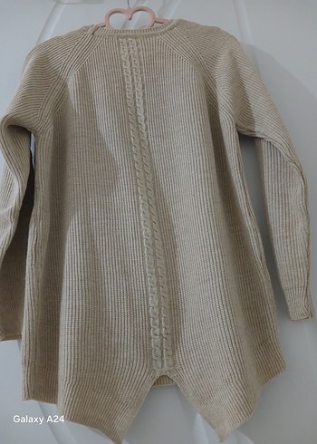 Bej Kadın Triko Uzun Kollu Kazak - Görsel 5