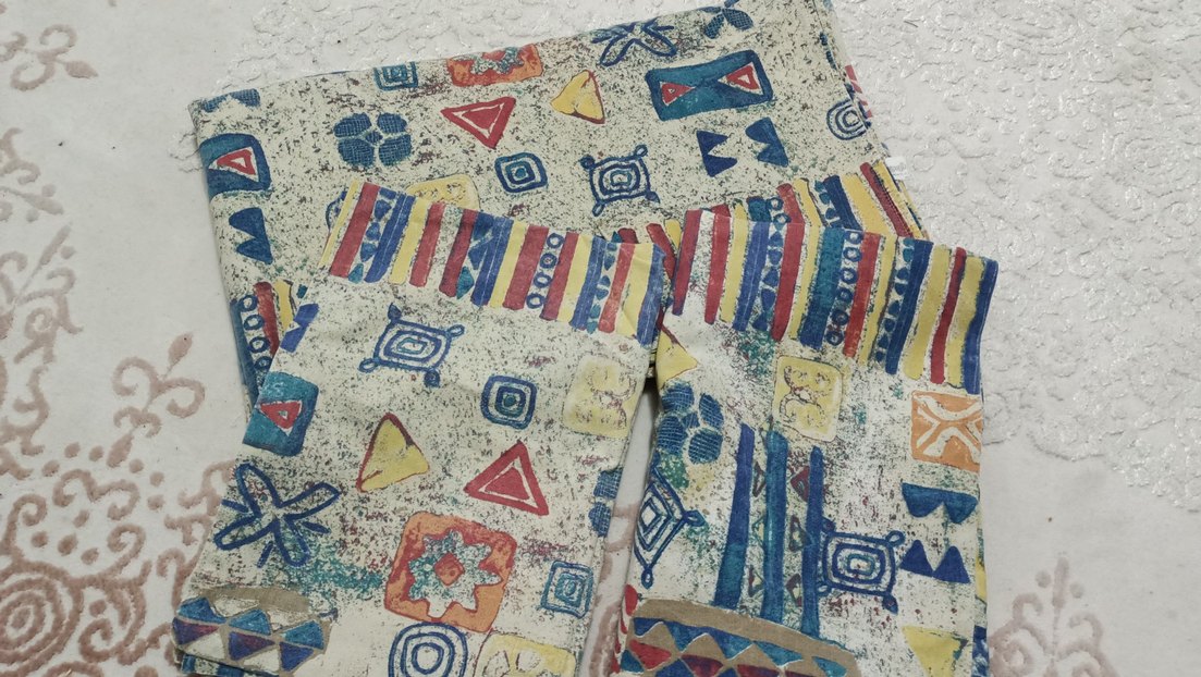 Çarşaf ve yastık Batık desen soft pastel renk. - Görsel 2