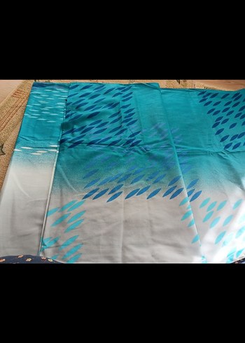 Parlak Mavi Batik Desenli NEVRESİM takımı - Görsel 2