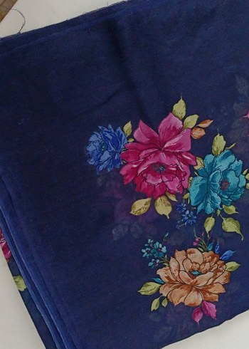 Kadın Çok Renkli İpek Dokulu Şal - Görsel 8