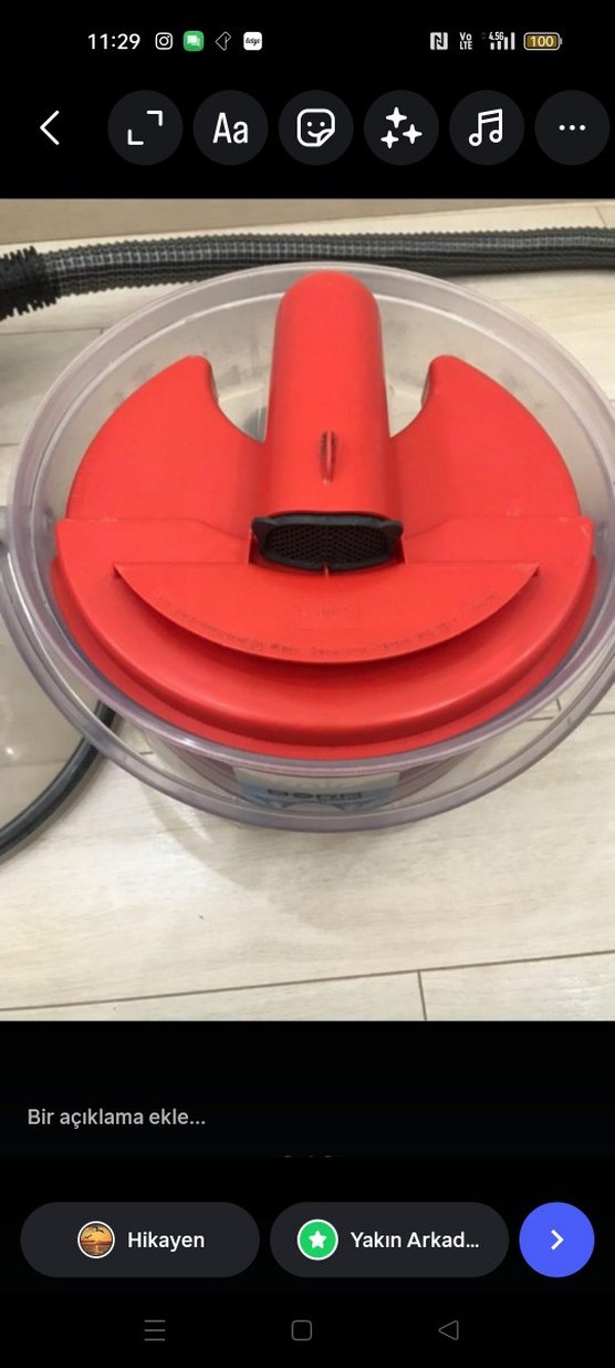 Arnika Bora 5000  Elektrikli Süpürge su tankı - Görsel 2