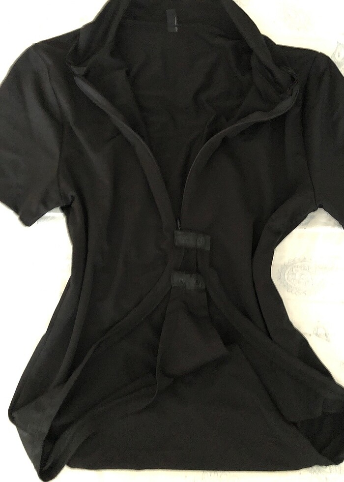 fermuarlı çıtçıtlı bluz - Görsel 2