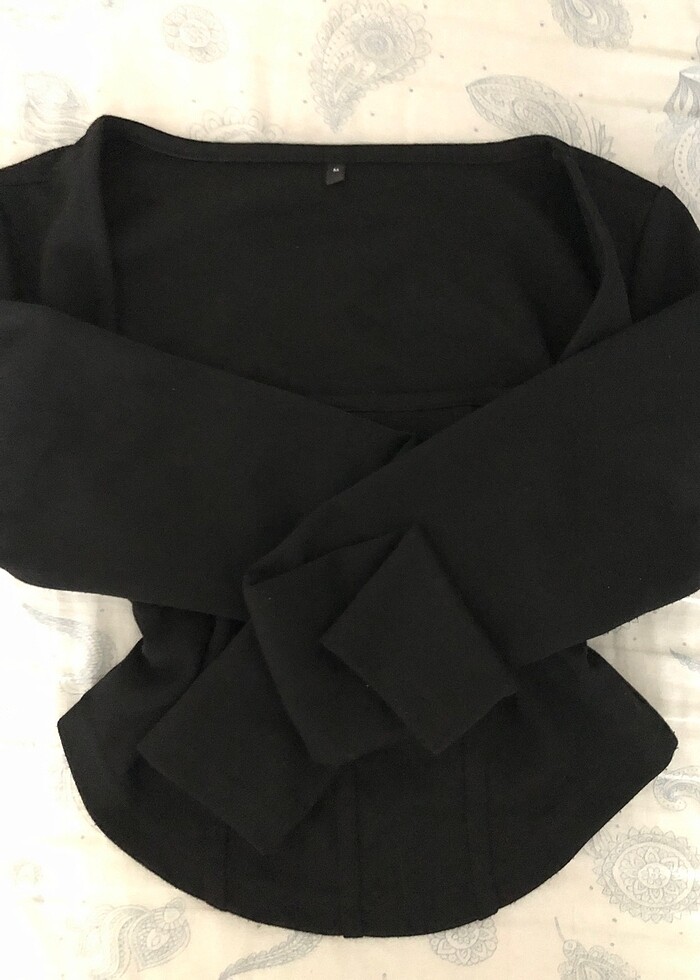 kare yaka korse detaylı body - Görsel 2