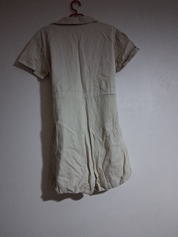 kumaş şort elbise - Görsel 3