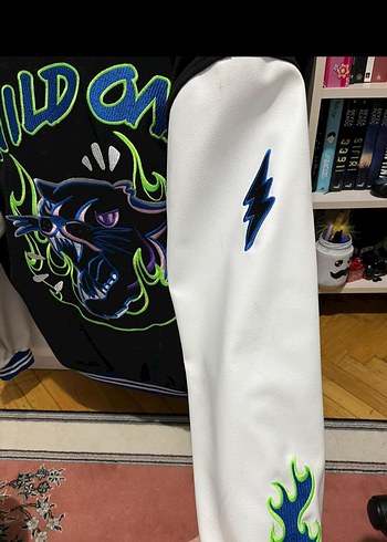 Mavi erkel  Spor Bomber Ceket - Görsel 2