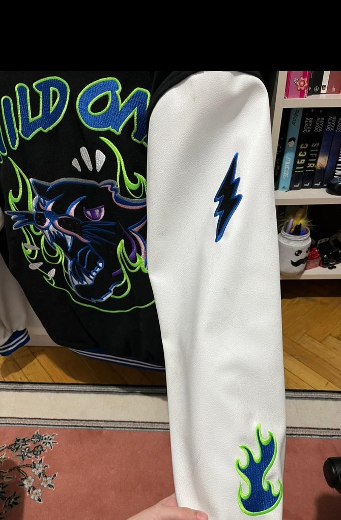 Mavi erkel  Spor Bomber Ceket - Görsel 2