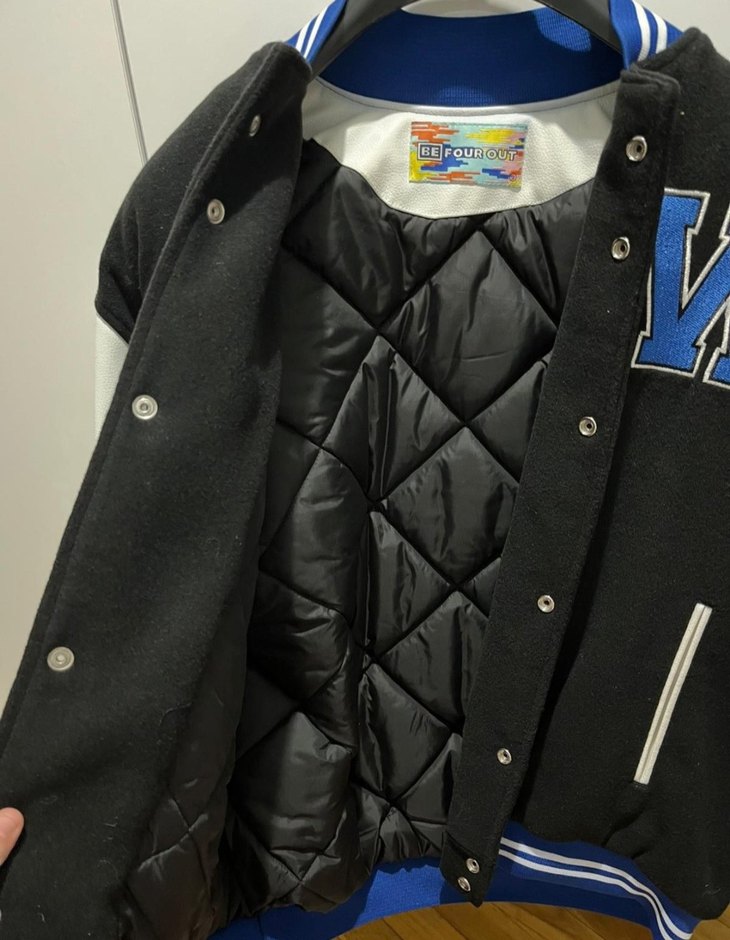 Mavi erkel  Spor Bomber Ceket - Görsel 3