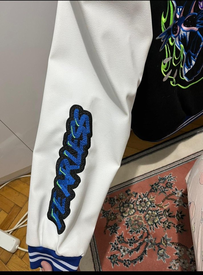 Mavi erkel  Spor Bomber Ceket - Görsel 4