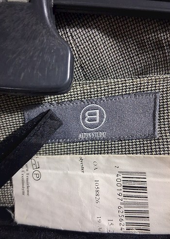 Gri Midi Keten Kadın Kumaş Pantolon - Görsel 4