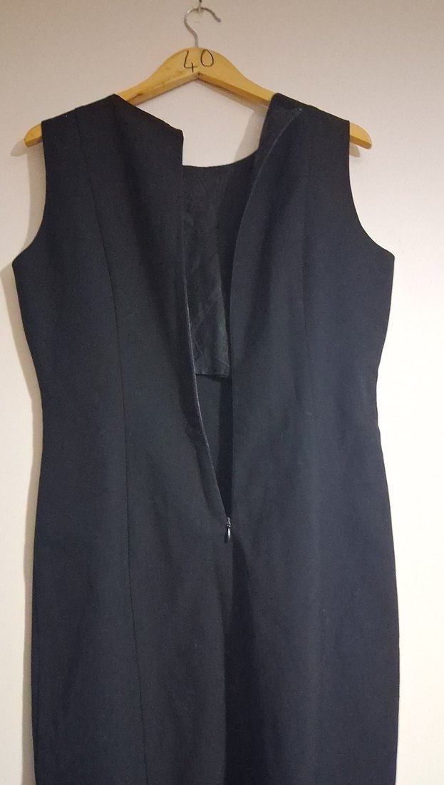 Siyah  zara elbise - Görsel 3