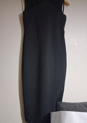 GOSSIP Siyah düz elbise 
gecenizi ve özel gününüzü kapatacak - Görsel 4