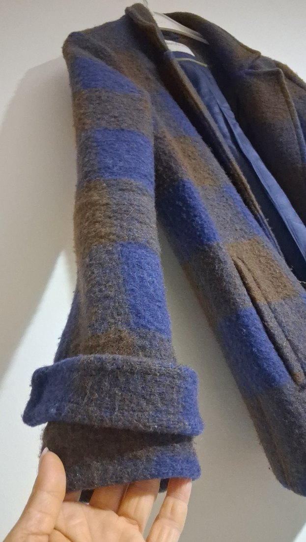 NetWork Kahverengi Yün Midi kaban - Görsel 2