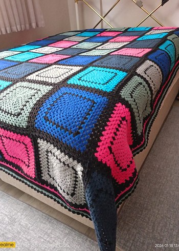 el örgüsü iki kişilik yatak uygun örülmüş tür - Görsel 2