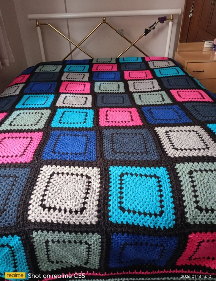 el örgüsü iki kişilik yatak uygun örülmüş tür - Görsel 3