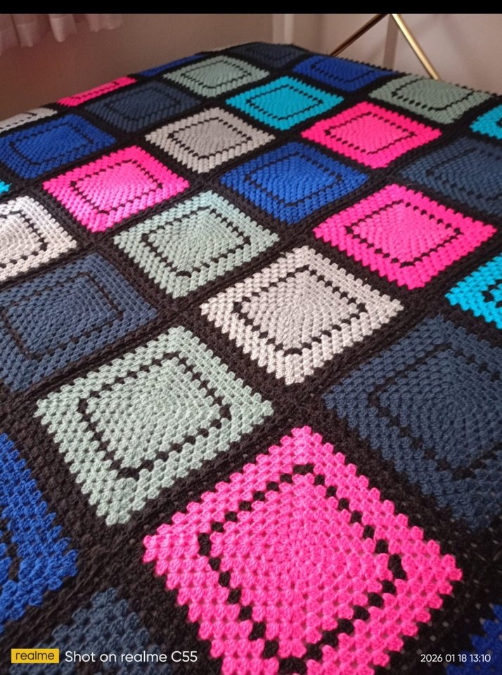 el örgüsü iki kişilik yatak uygun örülmüş tür - Görsel 4