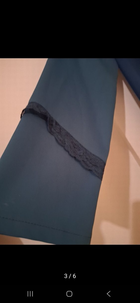 Düğmeli Lacivert Uzun Kadın pardüse tesettür giyim - Görsel 3