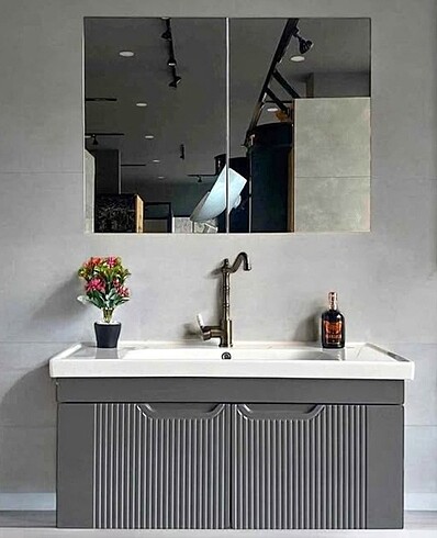 Zakkum model banyo dolabı 80 cm