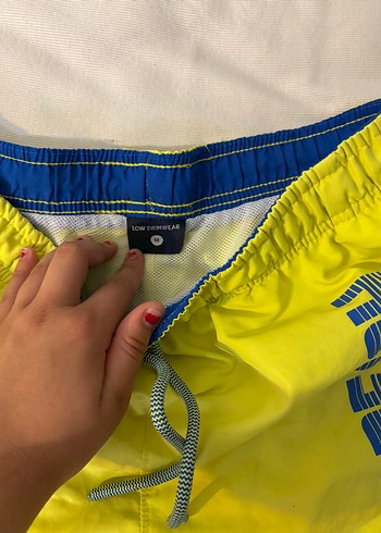 Sarı Baskılı Erkek Çocuk Mayo Şortu - Görsel 2