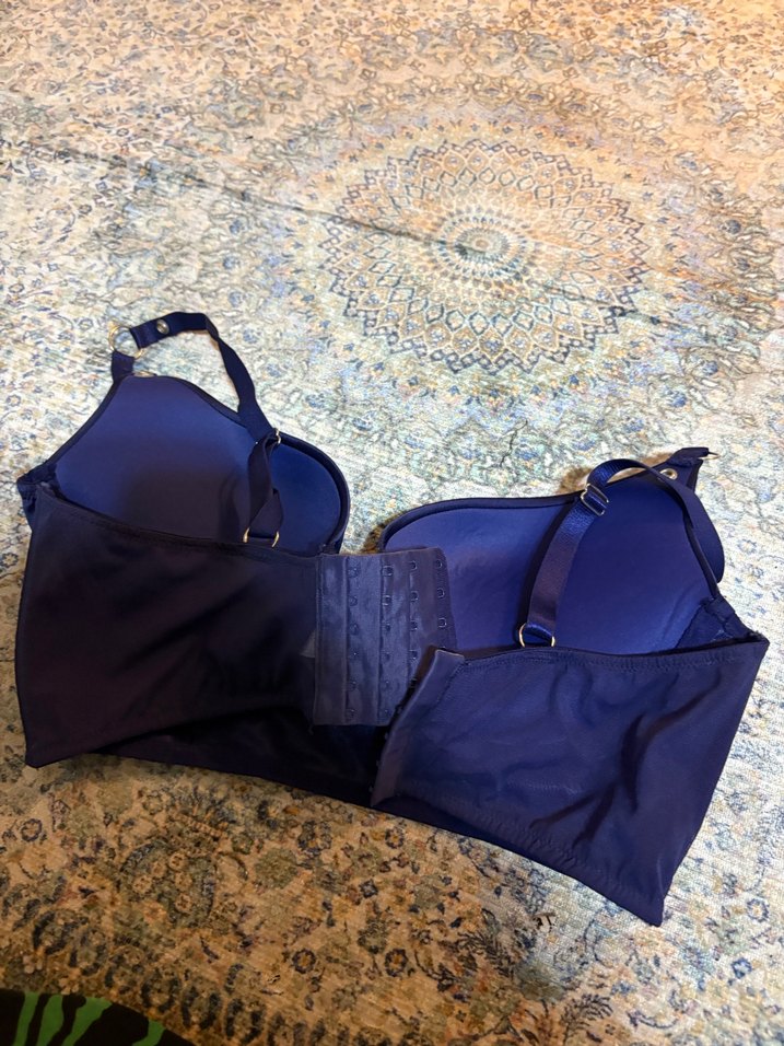 Koyu Mavi Goth Tarzı Sütyen - Görsel 4