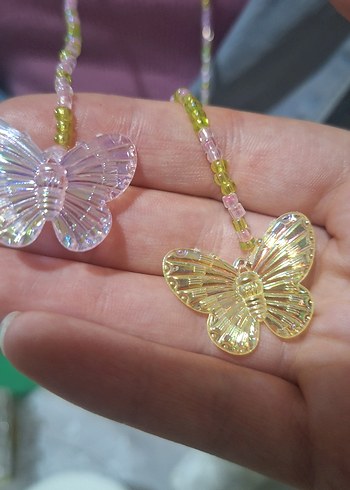 Uzun Winx Flora Boncuklu Kadın Kolye - Görsel 2