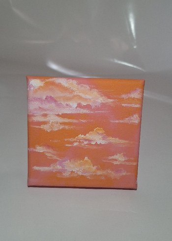 Turuncu Pastel Gunbatimi Tablosu - Görsel 4