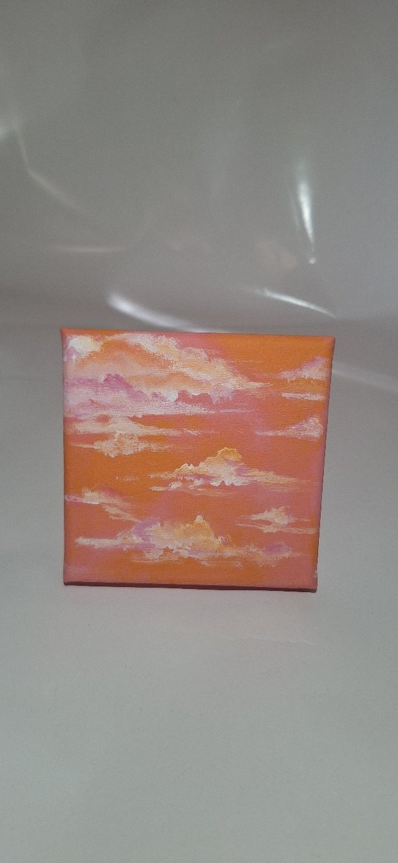 Turuncu Pastel Gunbatimi Tablosu - Görsel 4