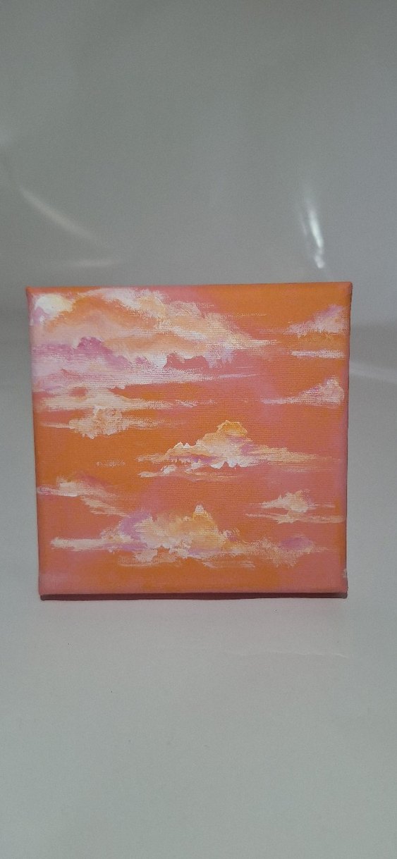 Turuncu Pastel Gunbatimi Tablosu - Görsel 3