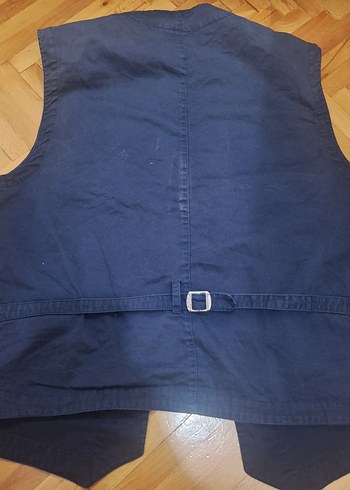 Düğmeli Erkek Kot Yelek - Görsel 3