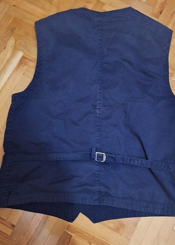 Düğmeli Erkek Kot Yelek - Görsel 2