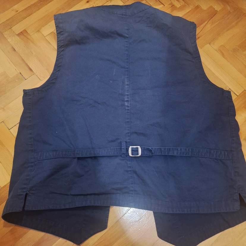 Düğmeli Erkek Kot Yelek - Görsel 3