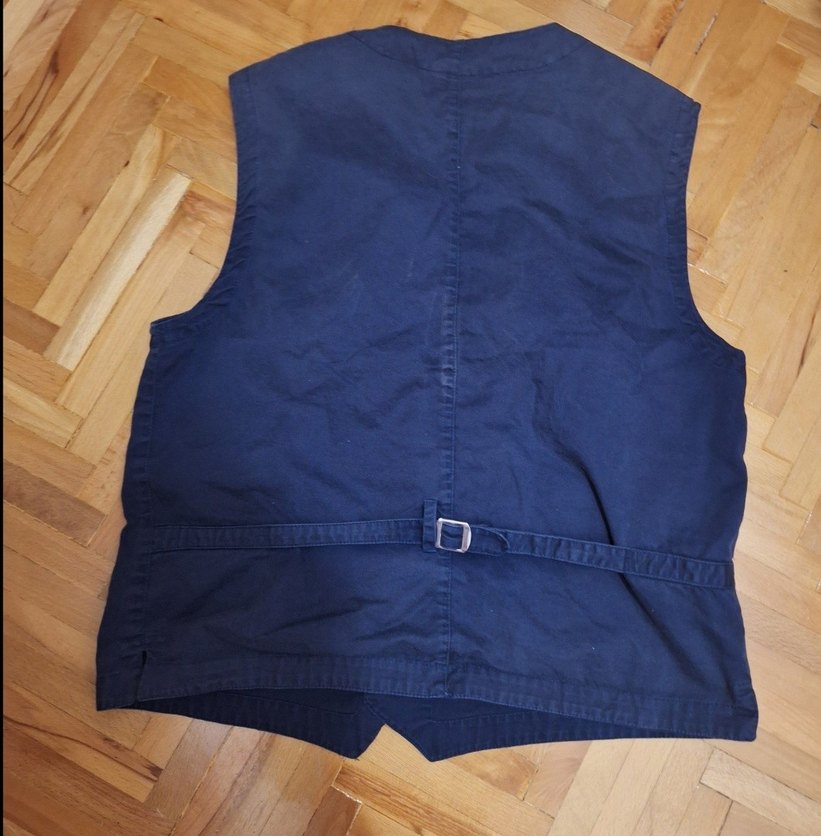 Düğmeli Erkek Kot Yelek - Görsel 2