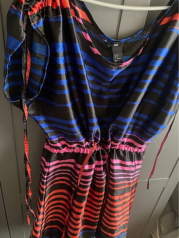 H&M Saten Elbise
