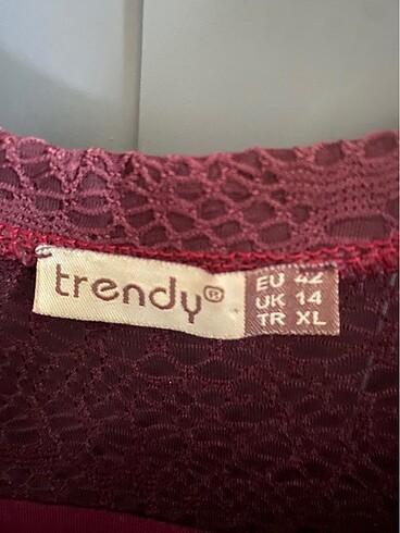 xl Beden bordo Renk Dantelli elbise