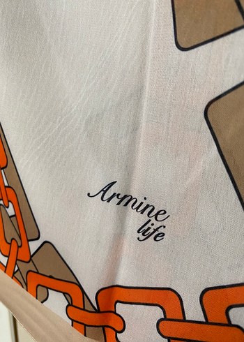Beden kahverengi Renk Zincir Desenli Armine Şal