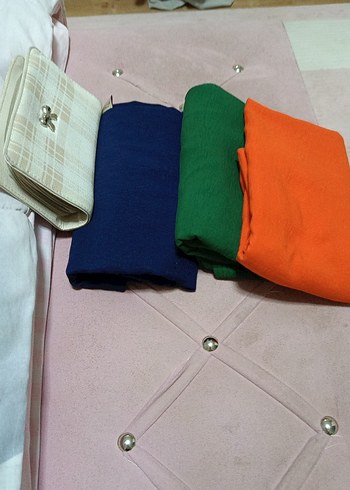 Fermuarlı Kadın Çok Renkli Clutch Cüzdan - Görsel 2