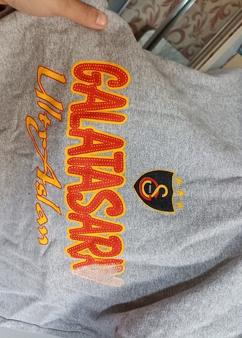 Erkek Gri Galatasaray Sweatshirt L-XL - Görsel 5