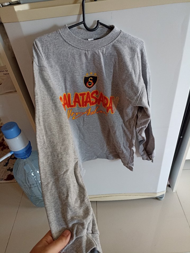 Erkek Gri Galatasaray Sweatshirt L-XL - Görsel 4
