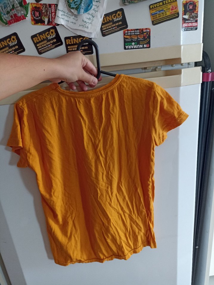 Sarı Nutella Baskılı Tişört - Görsel 4