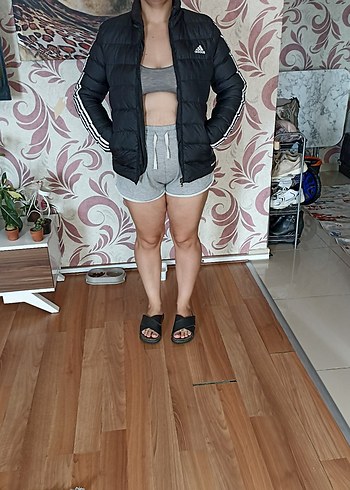 Erkek Siyah Adidas Kapitone Mont - Görsel 6